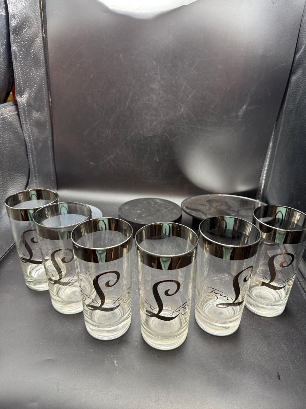 Dorothy Thorpe  Glasses with L in Silver